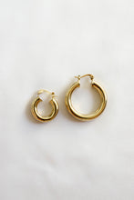 Load image into Gallery viewer, Reign Gold Hoops
